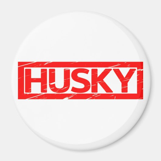 Husky Stamp Magneet (Voorkant)