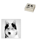 Husky Stamps Custom Siberische Husky Stamps Rubberstempel (Gestempeld)
