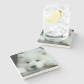 Husky Stenen Onderzetter (Zijkant)