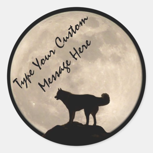 Husky Stickers Siberian Husky Malamute Stickers (Voorkant)