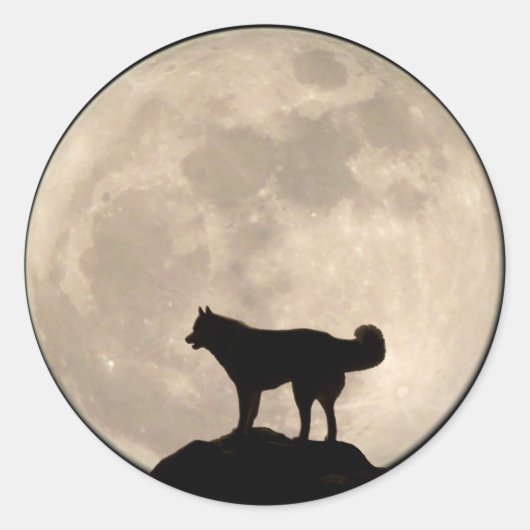 Husky Stickers Siberian Husky Malamute Stickers (Voorkant)