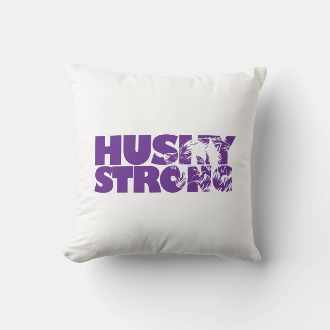 Husky Strong Pillow Kussen (Voorkant)