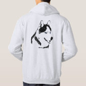Husky Sweat - shirt à capuche Wolf Art à capuchon (Dos)