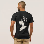 Husky T-Shirt Husky / Wolf Art Tee Dog Shirts (Dos entier)
