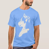 Husky T-Shirt Husky / Wolf Art Tee Dog Shirts (Devant)
