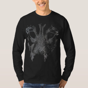 Husky T-shirt met lange mouwen Husky Wolf Art Dog 