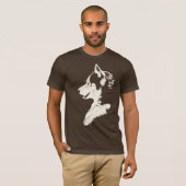 Husky T-shirt Wolf Art Hooded Shirt Sled Dog Shirt (Voorkant volledig)