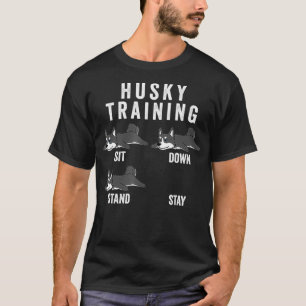 Husky Training Dog T-shirt