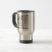 Husky Traits Travel Mug (Devant gauche)