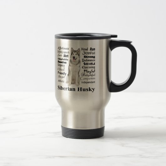 Husky Traits Travel Mug (Droit)