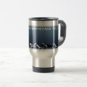 Husky Travel Mug Cup Custom Husky Sled Chig Mug Mu (Devant droit)