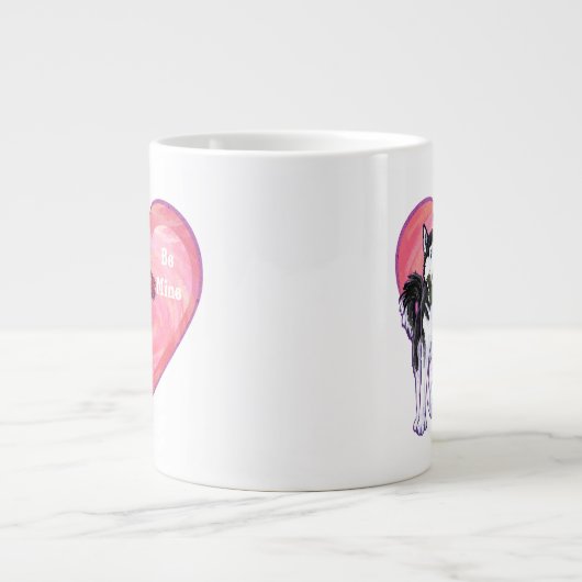 Husky Valentijnsdag Extra Grote Beker (Voorkant)