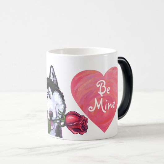 Husky Valentijnsdag Magische Mok (Voorkant rechts)