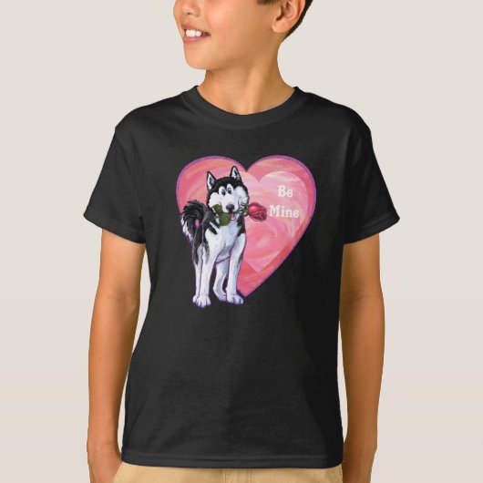Husky Valentijnsdag T-shirt (Voorkant)