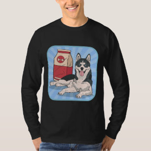 Husky Voedsel Stijl T-shirt