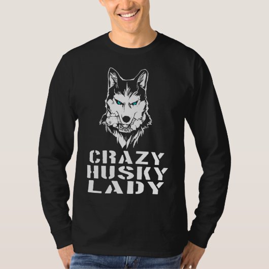 Husky Vrouwen Iets T-shirt (Voorkant)