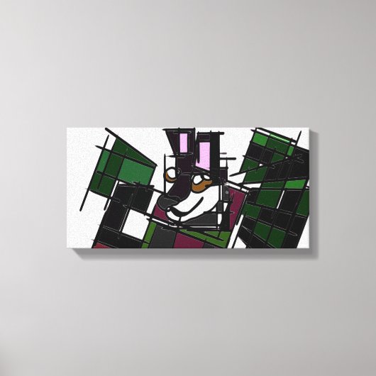 Husky winter canvas afdruk (Voorkant)