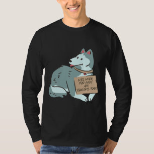 Husky zal werken voor hugs en Squeekie speelgoed T-shirt