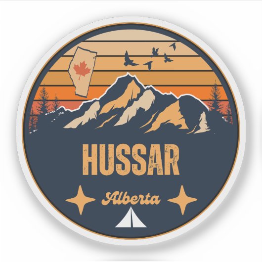 Hussar, Alberta Sticker (Voorkant)