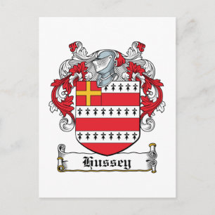 Hussey Family Crest Briefkaart