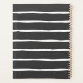 Hustle and grow gouden zwarte en witte planner (Achterkant)