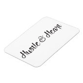 Hustle and Heart Typografie Magneet (Linkerzijde)