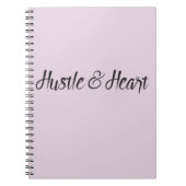 Hustle and Heart Typografie Notitieboek (Voorkant)