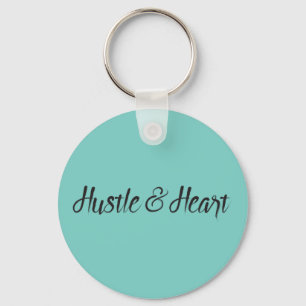 Hustle and Heart Typografie Sleutelhanger