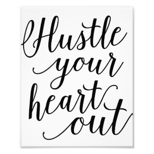 Hustle   Art Print Foto Afdruk