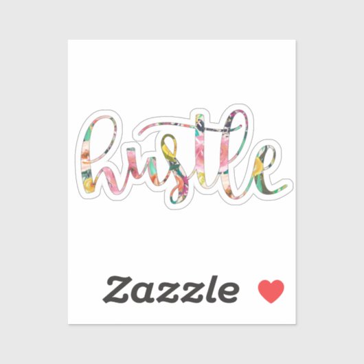 Hustle Boho floral Sticker (Vel)