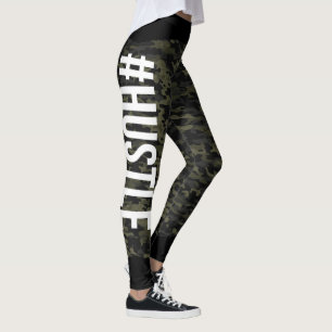 #HUSTLE Camo Leggings