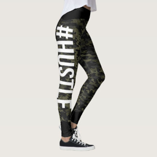 #HUSTLE Camo Leggings