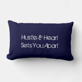 Hustle- en Heart-sportpiloot Kussen