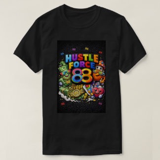 Hustle Force 88 Black T Shirt