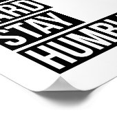Hustle Hard Stay Humble Poster Print (Coin)