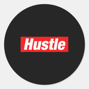 Hustle Hip Hop Rap Rapper Freestyle Break Dance BB Ronde Sticker