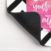 Hustle je hart uit | Roze Waterverf Muismat (Hoek)