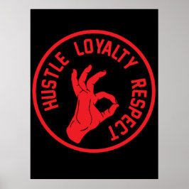 Hustle Loyalty Respect Poster