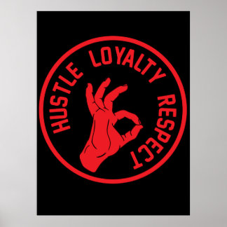 Hustle Loyalty Respect Poster