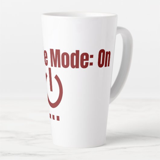 Hustle Mode On Mug Latte Mok (Rechterhoek)