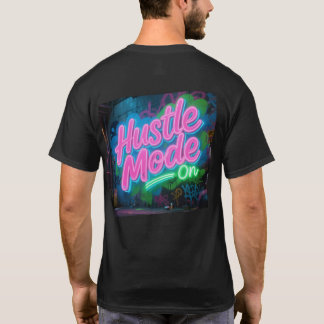 Hustle Mode op Neon Graffiti T-shirt | stedelijk m