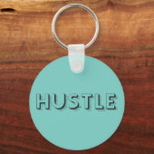Hustle Modern Typografie Sleutelhanger (Voorkant)