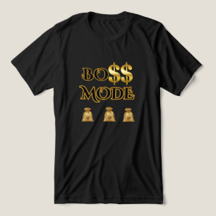 HUSTLE MODUS GOUD ZWARTE MOTIVATIE GRAFISCHE HEREN Tri-Blend SHIRT