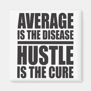 Hustle - Motivatie woorden Magneet