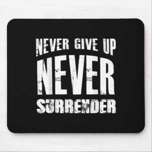 Hustle Motivation Shirt geef me nooit op Muismat