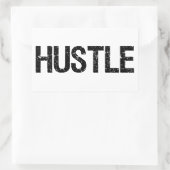Hustle Rechthoekige Sticker (Tas)