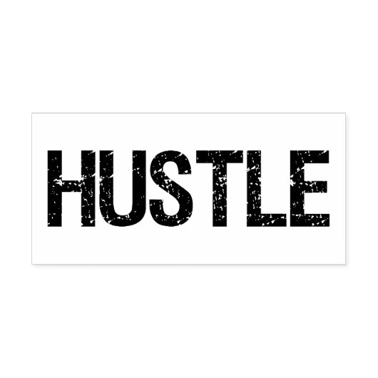 Hustle Rubberstempel (Afrduk)