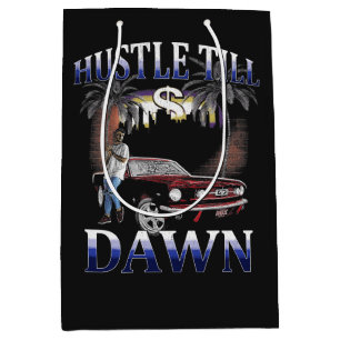 Hustle Till Dawn - Stedelijk ontwerp Medium Cadeauzakje