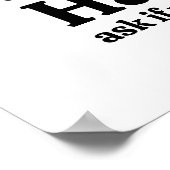 Hustle tot je lui vragen of je een huurcontract he poster (Hoek)