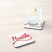 Hustle Typography Art Drankjes Onderzetter (Rechterzijde)